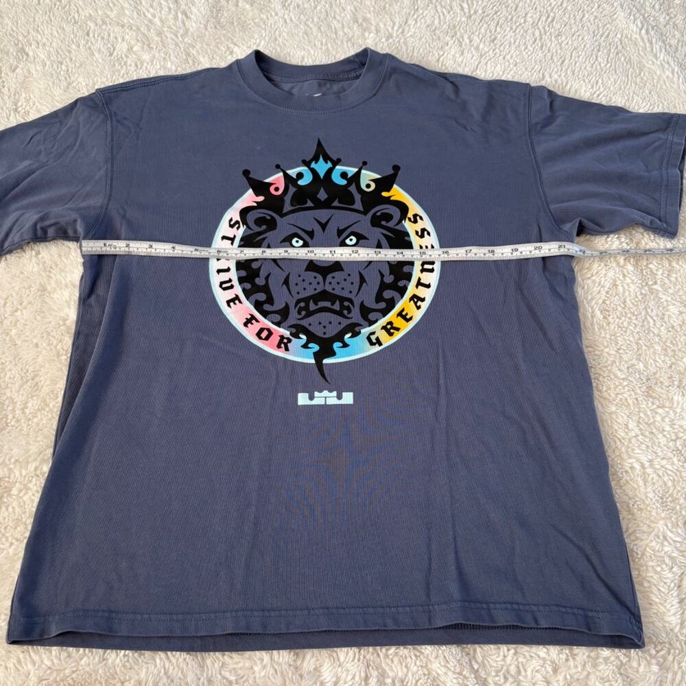 Nike Mens Blue LeBron Max90 Basketball T-Shirt M Cotton Sportswear Casual Preppy - Picture 4 of 7